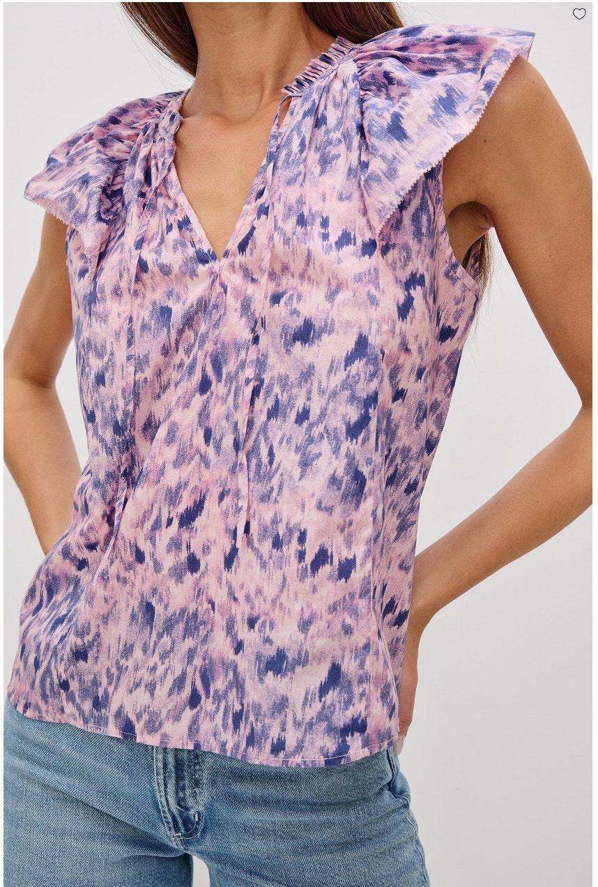 Rails Nwt Karysa Pink Ikat Blouse // S